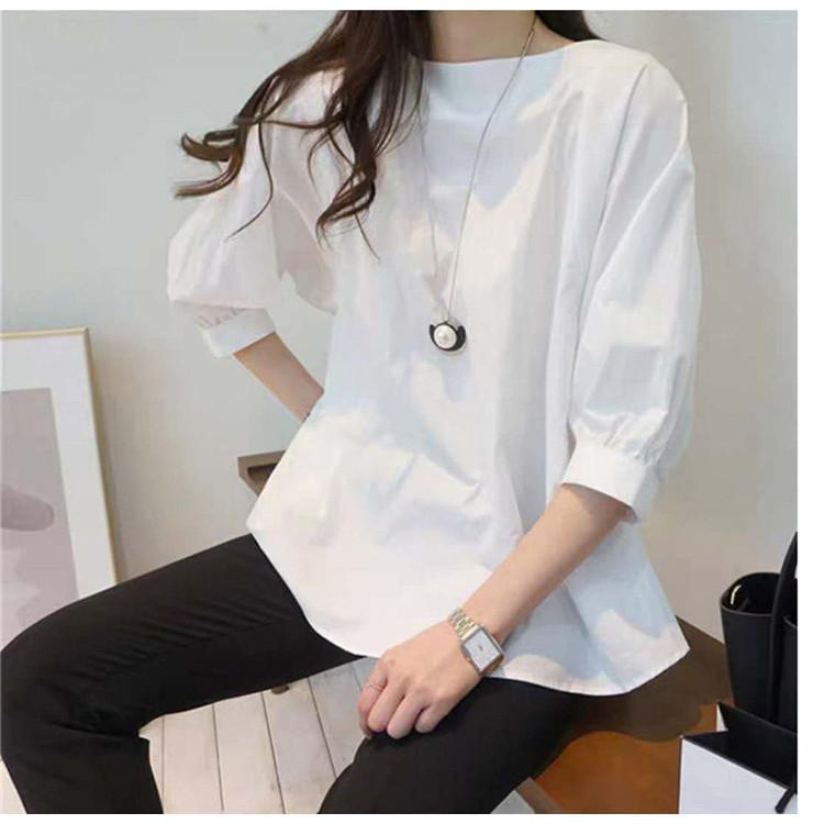 チュニックシャツ レディース 40代 春夏新作 オシャレ 白Tシャツ 五分