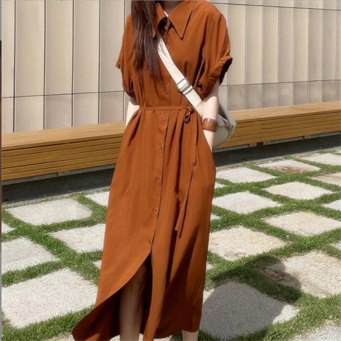 シャツワンピース ワンピース レディース ロングワンピース