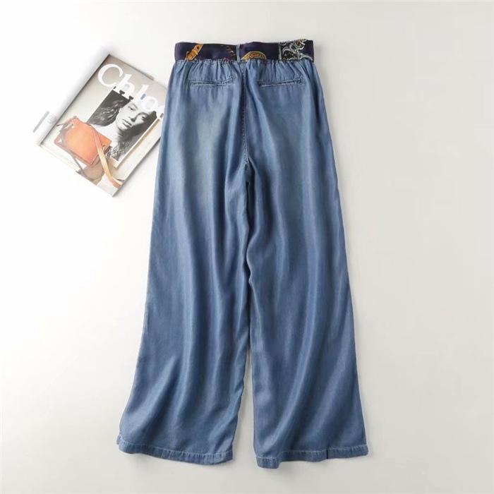 専用です。CRESCENT　デニム調のガウチョパンツ　ワイドパンツ xd-bg-0025.jpg