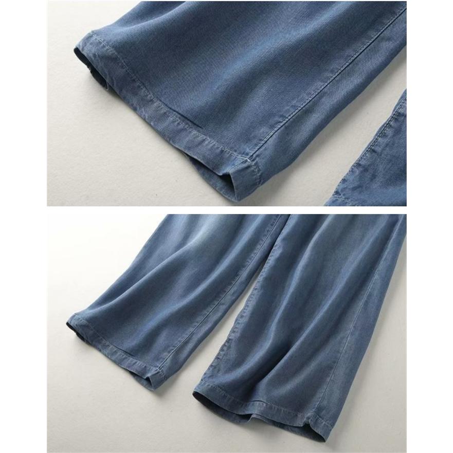 即納 ワイドパンツ レディース デニムパンツ ガウチョパンツ