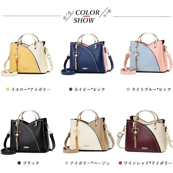 ハンドバッグ レディース 2wayレザー 柔らかい 軽量 軽い トートバッグ