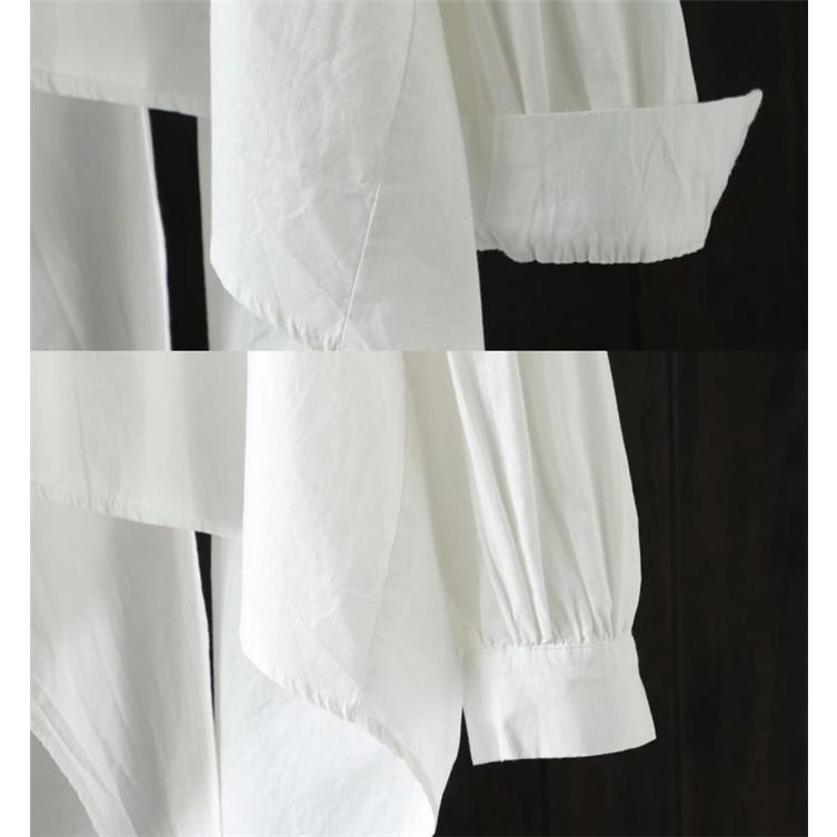 アシンメトリー シャツ ブラウス レディース シャツワンピース