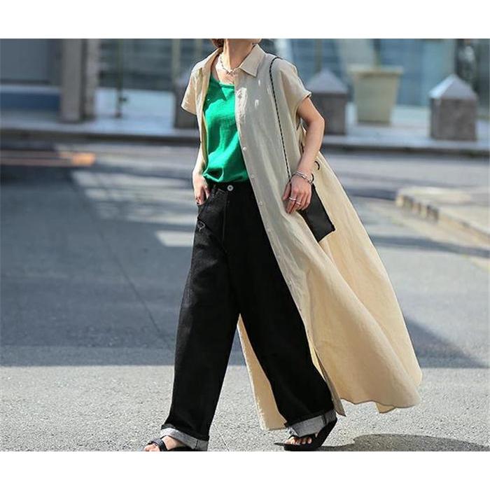 【美品】23区 44サイズ 洗濯可 リネンシャツワンピース ポケット 半袖 麻 23区 44サイズ 洗濯可 リネンシャツワンピース ポケット 半袖 麻