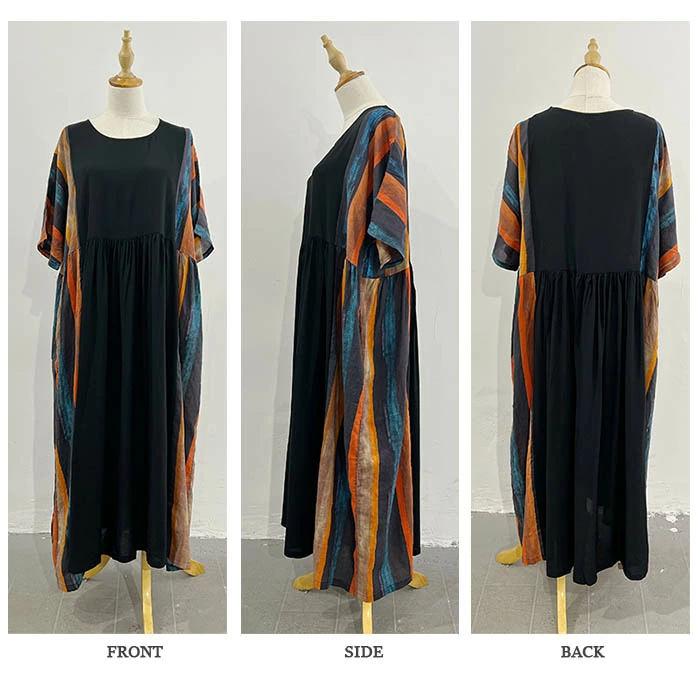 ワンピース ロングワンピース マキシワンピース きれいめ 春 夏 五分袖