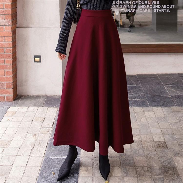 ロングスカートレディース スカート マキシ丈 ロング丈 秋 冬 フレアスカート ボトムス Aライン お洒落 通勤 Ol 秋コーデ ハイウエスト 30代 40代 Xd Ab 0007 Youdear 通販 Yahoo ショッピング