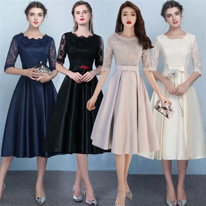 パーティードレス 結婚式ドレス 袖あり パーティドレス ブラックドレス ドレス 結婚式 ロングドレス 演奏会 Aラインドレス 上品 お呼ばれ 二次会 卒業式 成人式 Xj Ad 0122 Youdear 通販 Yahoo ショッピング