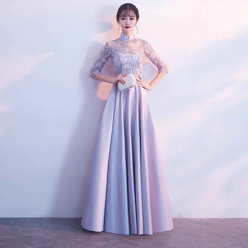 パーティードレス ロングドレス 演奏会 結婚式 ワンピース 袖あり ロング丈 刺繍柄 ベルトスリープ ピアノ 発表会 お呼ばれ 二次会 披露宴 上品 高級 ロングドレス 演奏会 袖あり パーティードレス 結婚式ドレス 刺繍