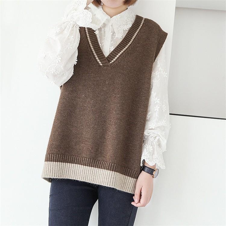 ニットベスト ベスト レディース 大きいサイズ 重ね着 オシャレ プルオーバー Vネック ノースリーブ ショート丈 トップス カジュアル 学生 通勤 Ol 秋冬用 Zj Ab 0102 Youdear 通販 Yahoo ショッピング