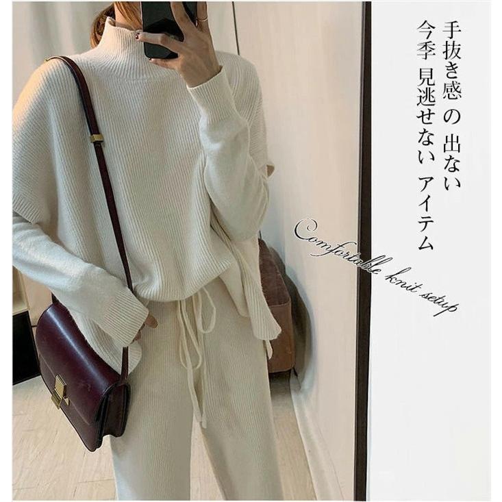 セットアップ レディース ニット 40代 3点セット ニット パンツスーツ ニットセット セーター ベスト パンツ カジュアル 通勤 Ol 秋冬 体型カバー 着痩せ 上品 Zj 015 Youdear 通販 Yahoo ショッピング