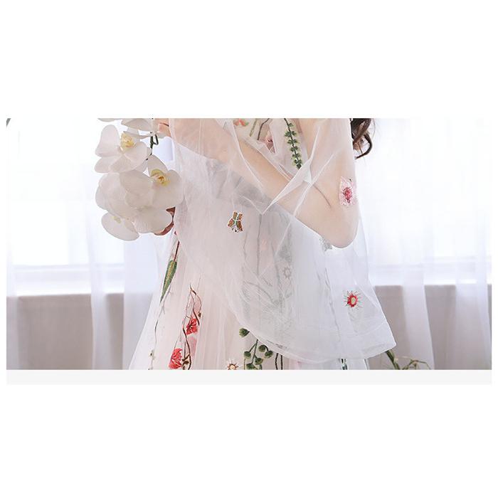 ロングドレス 花柄演奏会 パーティードレス フォーマル お呼ばれ