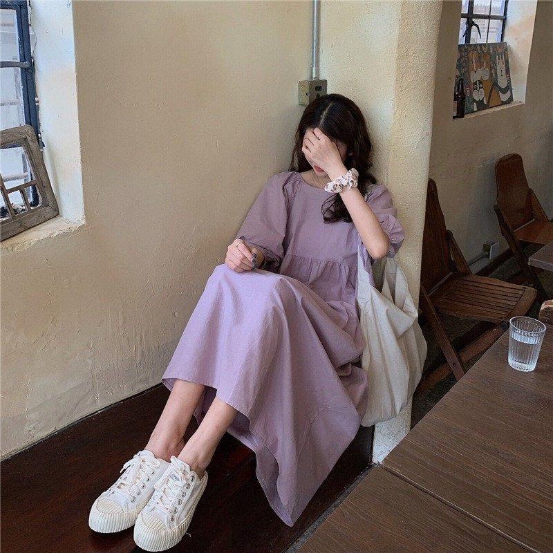 ワンピース レディース 40代 ロングワンピース キレイめ 夏 半袖