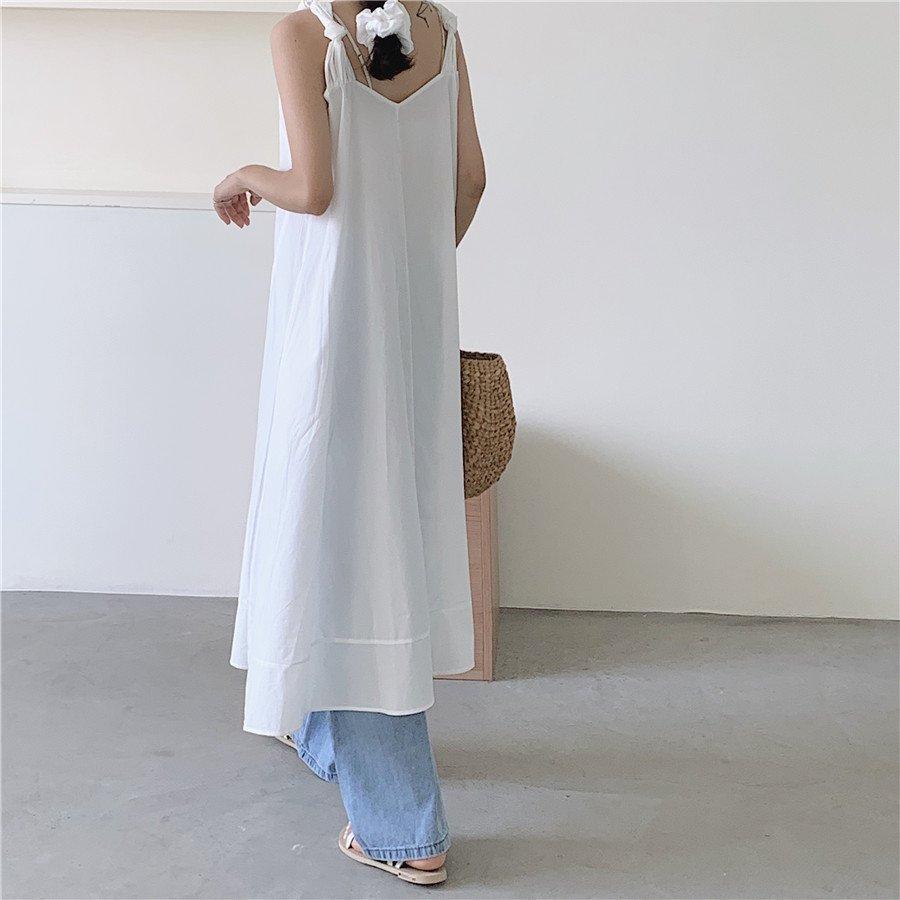 ワンピース レディース 40代 ロングワンピース 春夏 白 ノースリープワンピース Aラインスカート オシャレ 体型カバー ゆった 韓国風 30代 50代 3色 Zp Ch 212 Youdear 通販 Yahoo ショッピング