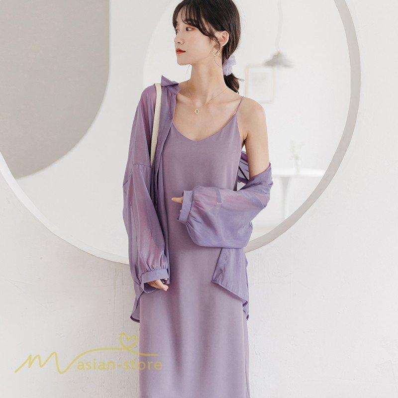 キャミワンピース レディース 女性着 着痩せ 韓国風 日常感 カジュアル おしゃれ 無地 きれいめ S M L Xl ソフト インナー ルームウェア アウトドア お出かけ 夏 Zp Cj 040 Youdear 通販 Yahoo ショッピング