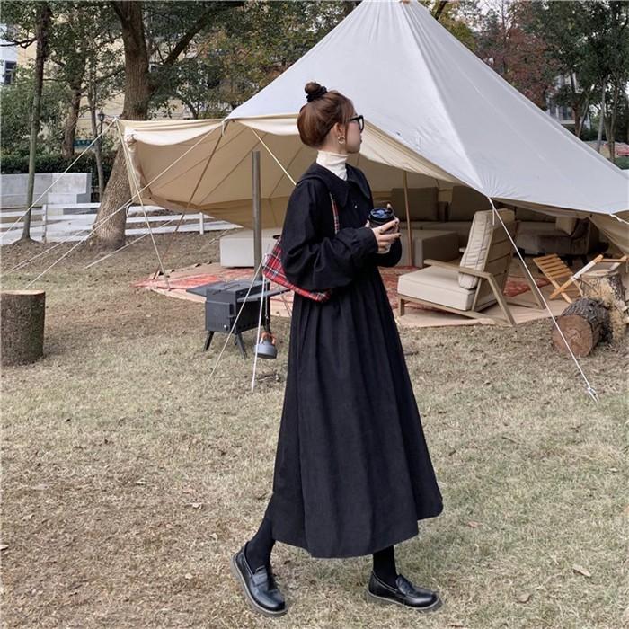 【美品】DIOR アイボリー コーデュロイ ワンピース ６（110） 長袖 美品】DIOR アイボリー コーデュロイ ワンピース 6（110） 長袖