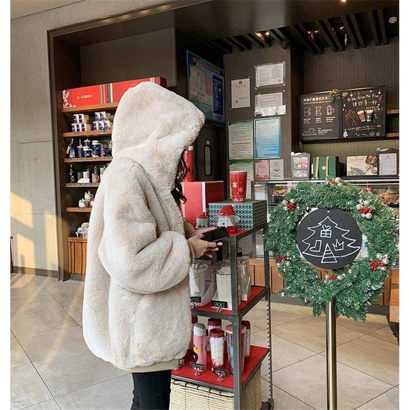 ファーコート ブルゾン レディース ボアジャケット 大きいサイズ 秋冬