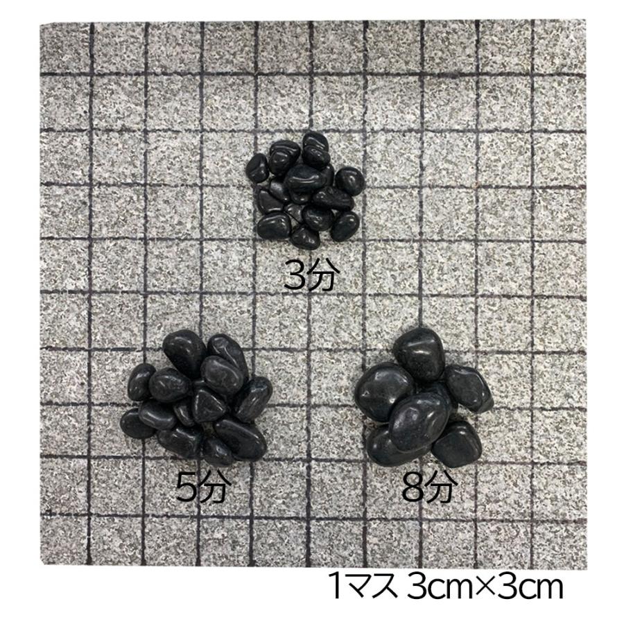 砂利 きれいな おしゃれ玉砂利 庭 磨き那智石 黒光石 3分 約10〜15mm 800kg_5