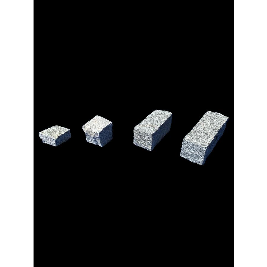 ピンコロ白御影石2丁（9x9x19cm）6個 中国産 : E-garden ヤフー店