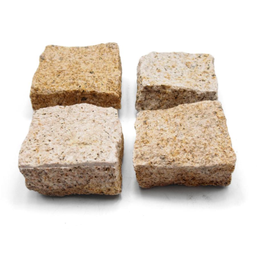 ピンコロ錆御影石半丁（9x9x4.5cm）30個中国産 : E-garden