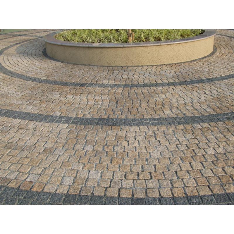 花崗岩 ピンコロ 錆御影石 90x90x90 2.1kg 12個入り|yougan|05