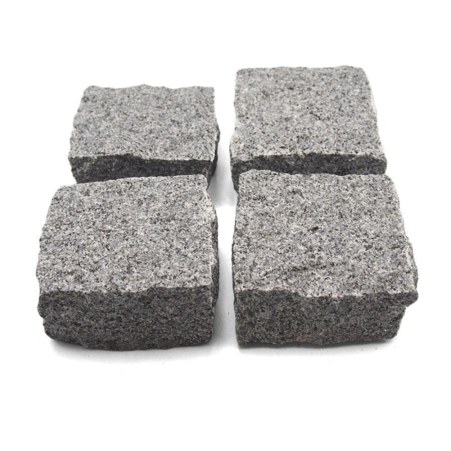 ピンコログレー御影石半丁（9x9x4.5cm）60個 : E-garden ヤフー店