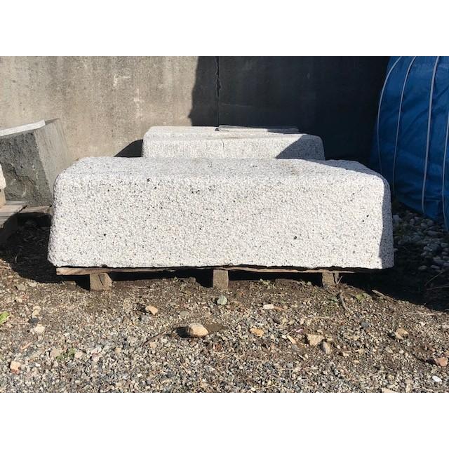 沓脱石 白御影石 3尺4面ノミキリ G603 900x300xH250 182kg : E 沓脱石 白御影石 3尺4面ノミキリ G603 900x300xH250 182kg : E