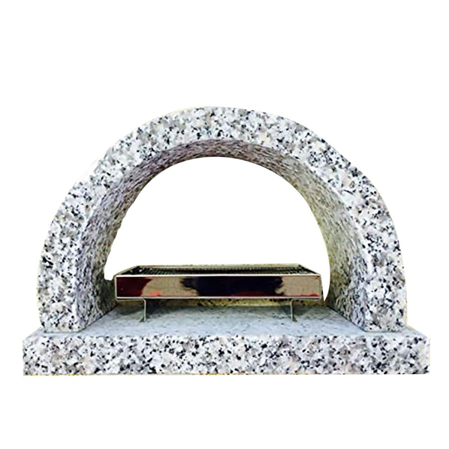 白御影香炉 アーチ型 W27xD11xH17.7cm 5kg 送料無料 : E