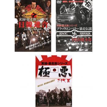 実録 暴走族シリーズ 全3枚 日韓連合 小さな巨人 野山榮澤、ブラック