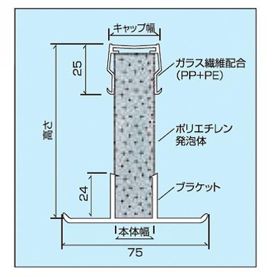 エキスパンタイＴＪ20ｍｍ×100ｍｍ×1500ｍｍ、グレーキャップ（メーカー直送）｜youjyou-d｜03