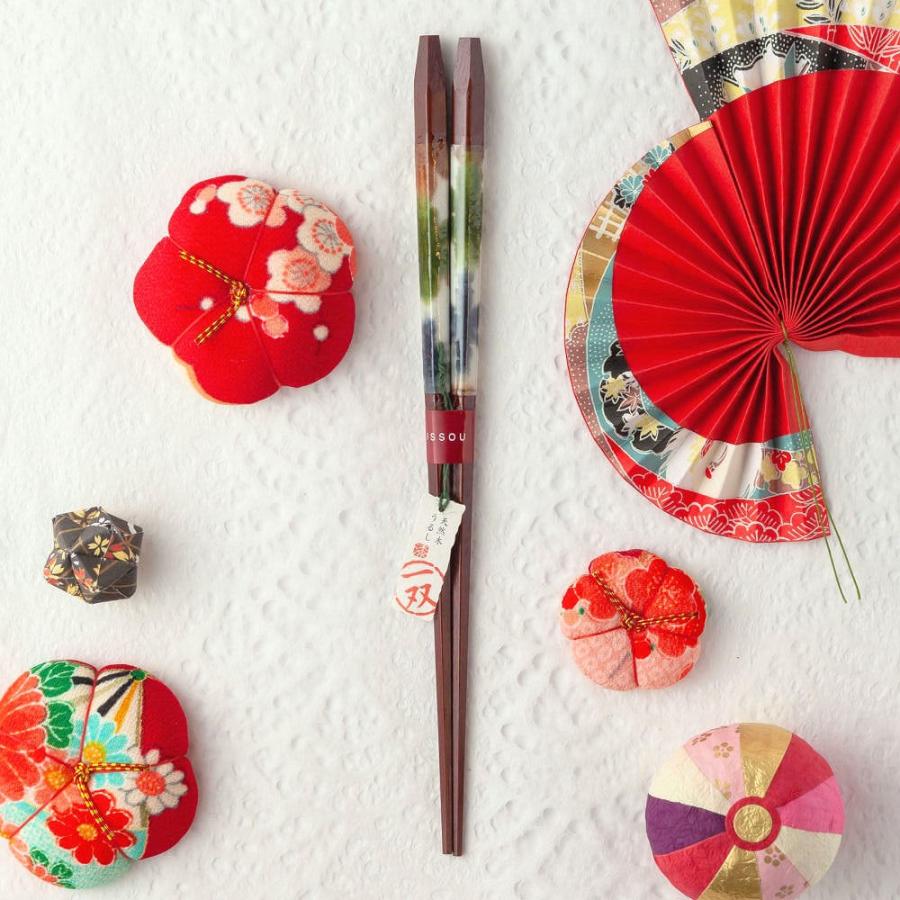 ☆夫婦箸 名入れ非対応 【一双 風音】 桐箱入り 二膳セット 夫婦 両親