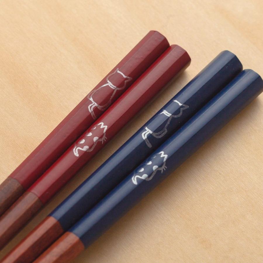 名入れ 夫婦箸 結婚祝い プレゼント ねこ ネコ 猫 かわいい 箸 夫婦 猫グッズ 猫カフェ カップル ペア 八角 末広がり ギフト 八角ねこ 桐箱入り 二膳セット Hakkakuneko M Sapporoショップようこそyahoo 店 通販 Yahoo ショッピング