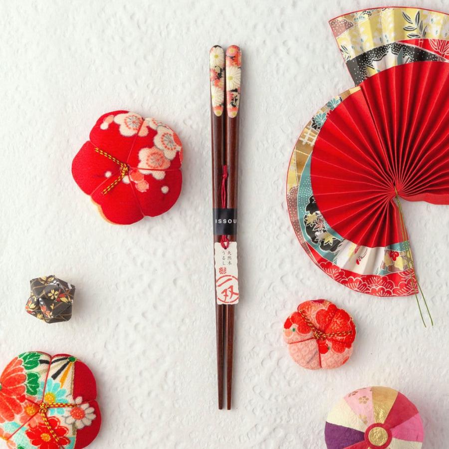 ☆夫婦箸 名入れ 【一双華菊】 桐箱入り 二膳セット 夫婦 両親