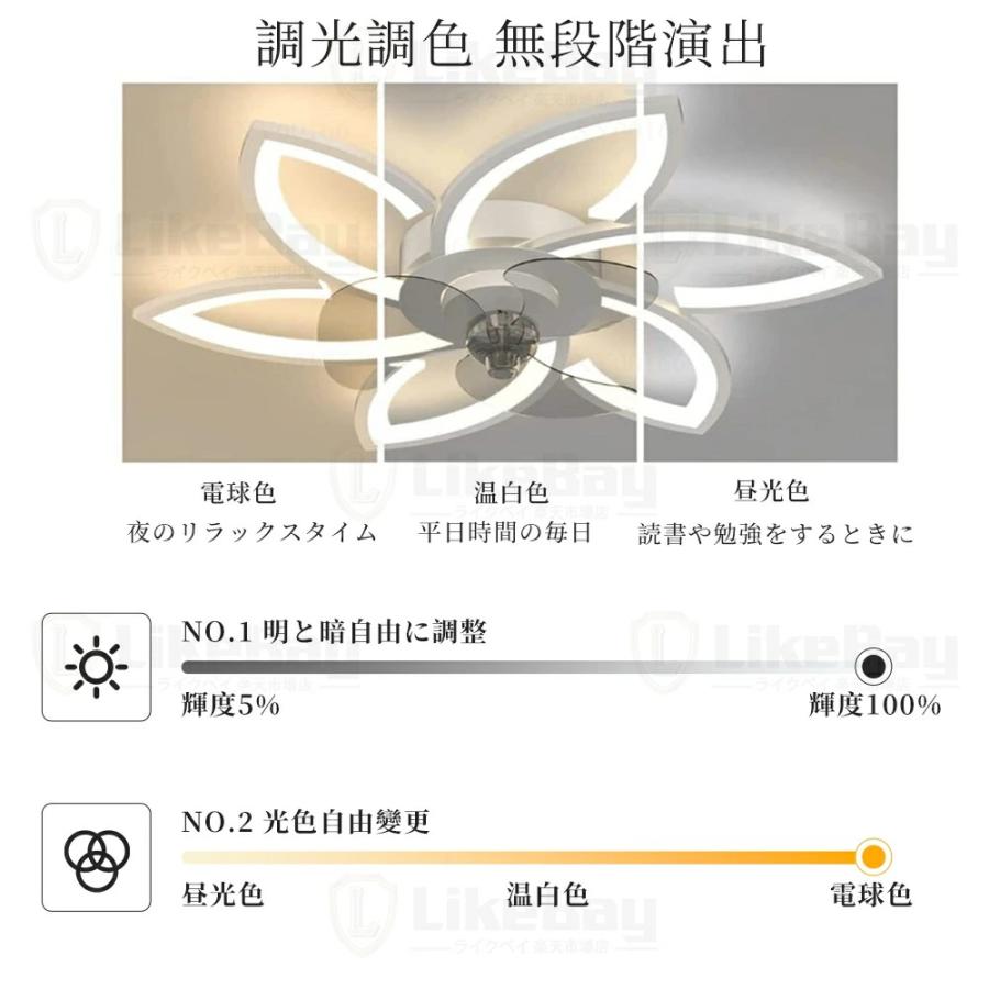 シーリングファン 花形 シーリングファンライト LED 薄型 照明 ライト