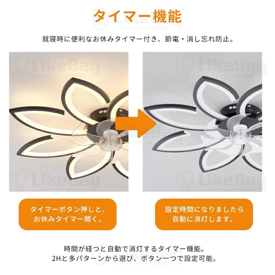 花型☆正逆回転☆電気代節約☆正規品】シーリングファン 花形