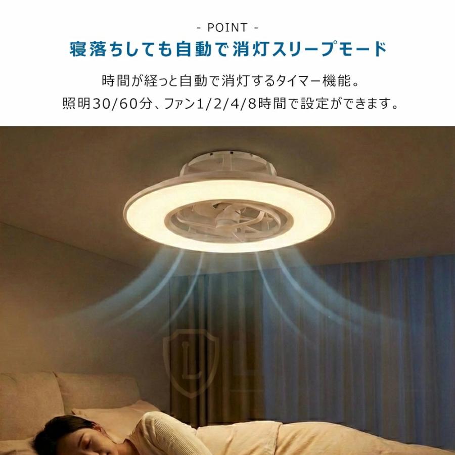 シーリングファンライト 首振り led シーリングライト ファン付き