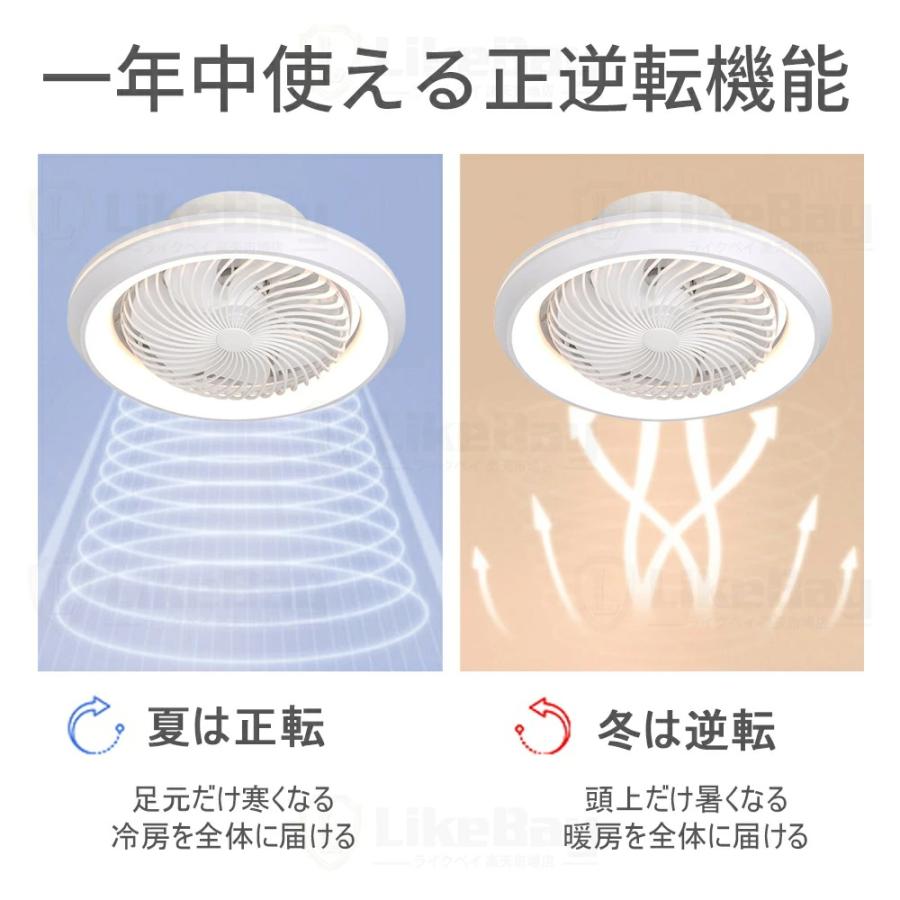 シーリングファンライト LED DCモーター シーリングファン ファン付き