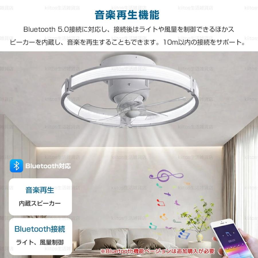 シーリングファンライト 360°首振り DCモーター LED おしゃれ 北欧
