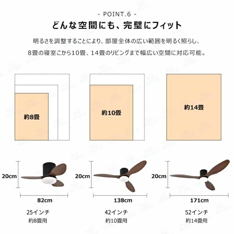 シーリングファンライト シーリングファン led 調光調色 おしゃれ 北欧 リモコン付き照明 dcモーター 逆回転機能 8畳 10畳 12畳 照明 シーリングライト 照明器具の画像