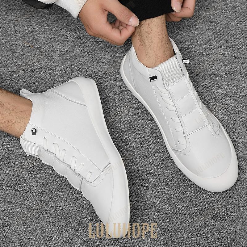 レースアップカジュアルシューズ メンズ ハイカット靴 軽量 通気 スニーカー クッション性 コンフォート ランニングシューズ メンズスニーカー 運動靴 紳士靴 レースアップカジュアルシューズ メンズ ハイカット靴 軽量 通気