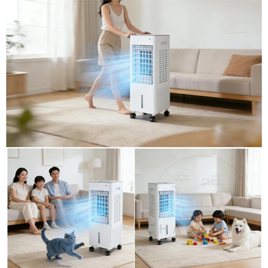 扇風機 冷風機 強力 業務用 冷風扇 冷風扇風機 10L大容量 小型 移動式