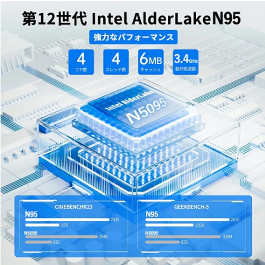 ノートパソコン office付き パソコンwindows11 第12世代CPU 17.3inch N5095 ノートpc 安い windows11 フルHD液晶 メモリ16/32GB SSD2TB WEBカメラ PSE認証済の画像