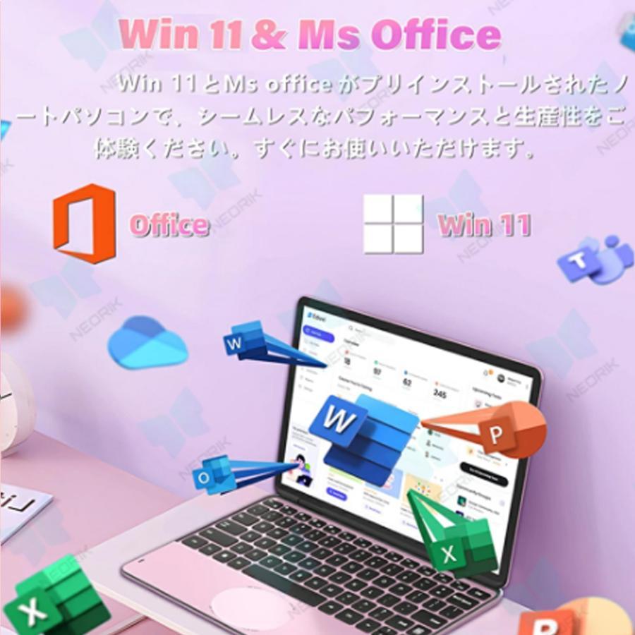 タッチパネル 小型ノートパソコン 持ち運び 新品 11インチパソコン intel n100 爆速 DDR4 32GBメモリ SSD 512GB 大容量増設可 11型 パソコン 持ち運び Win11小型の画像