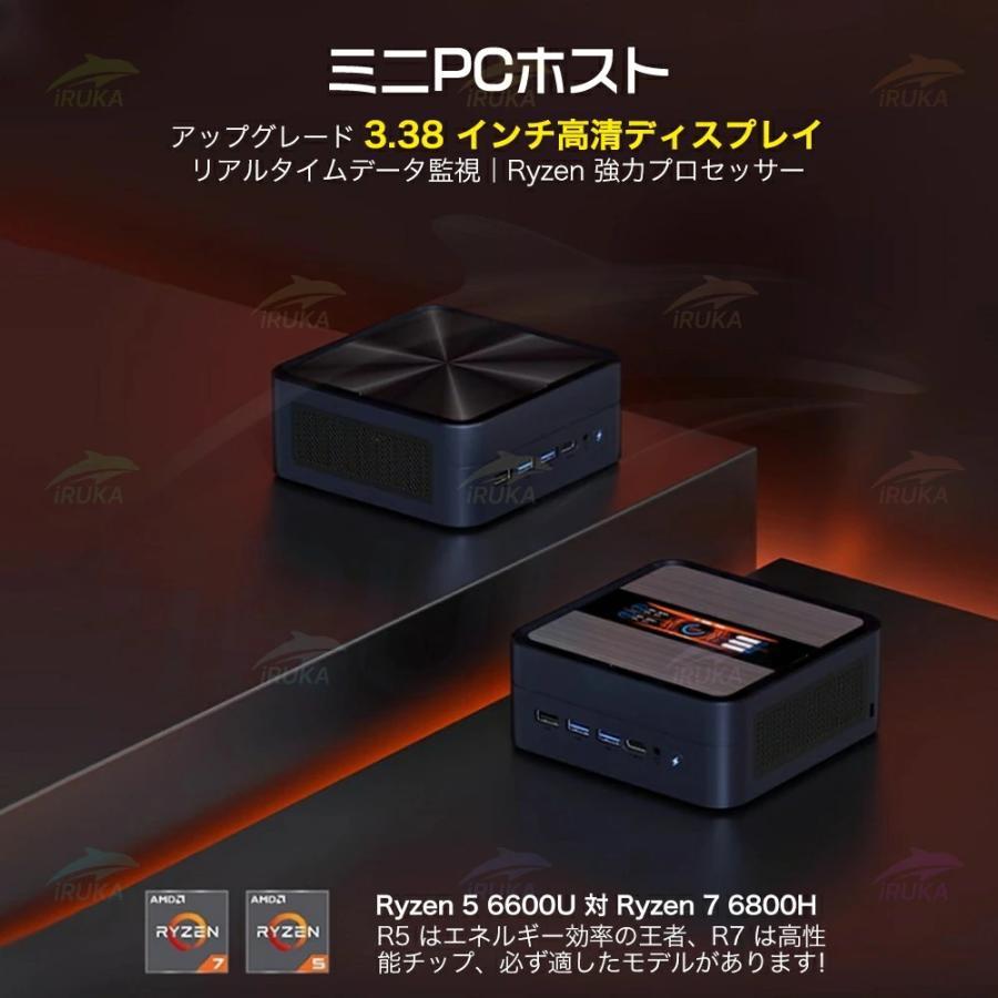 ミニPC 新品 minipc Windows11 Pro office付き【 AMD Ryzen5 6600U