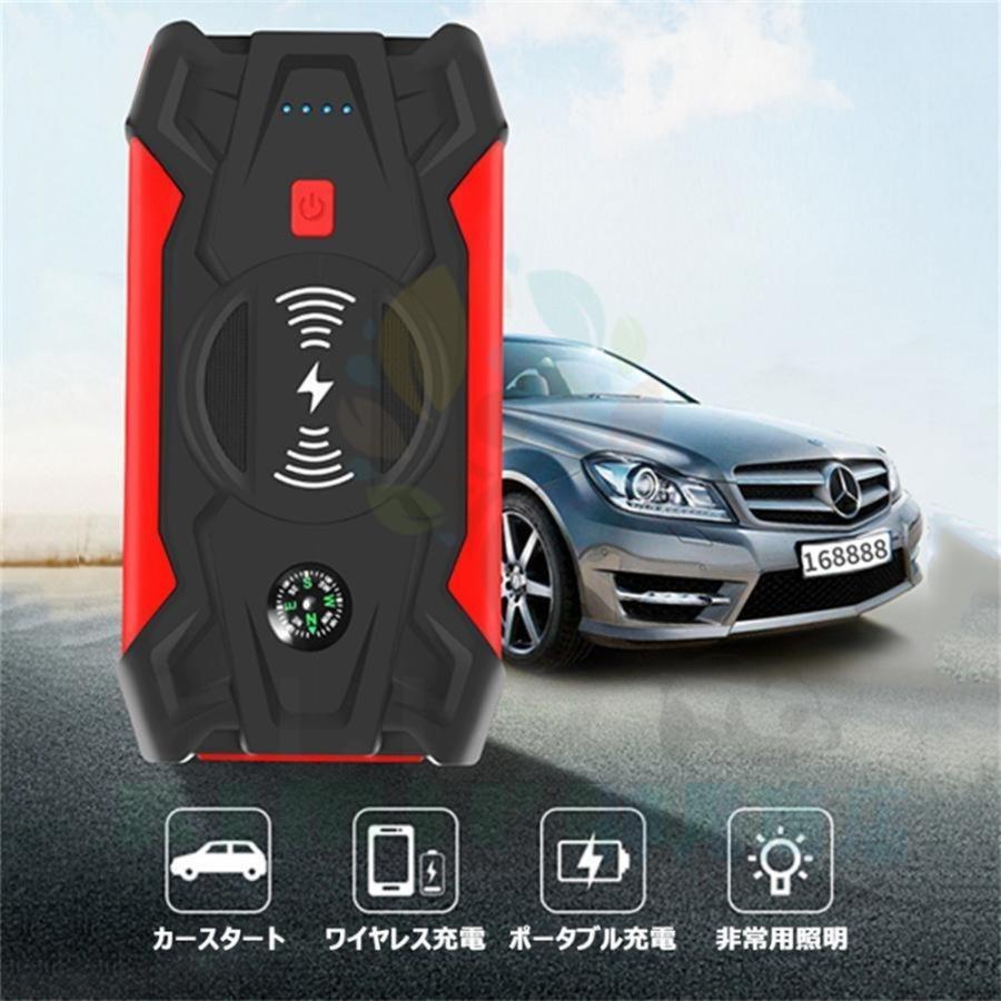 ジャンプスターター 大容量 12V ポータブル電源 モバイルバッテリー 車