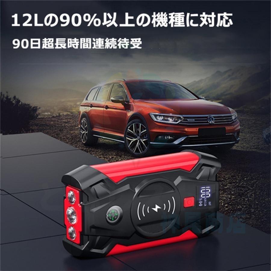 ジャンプスターター 大容量 12V ポータブル電源 モバイルバッテリー 車