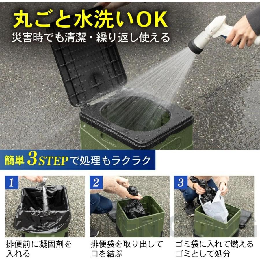 簡易トイレ テント 防災グッズ 非常用トイレセット アウトドア 凝固剤