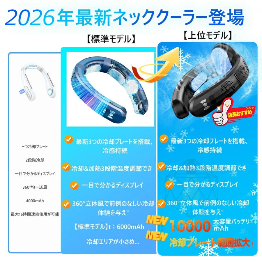 ネッククーラー 羽なし 扇風機 首かけ 首掛け扇風機 冷却プレート