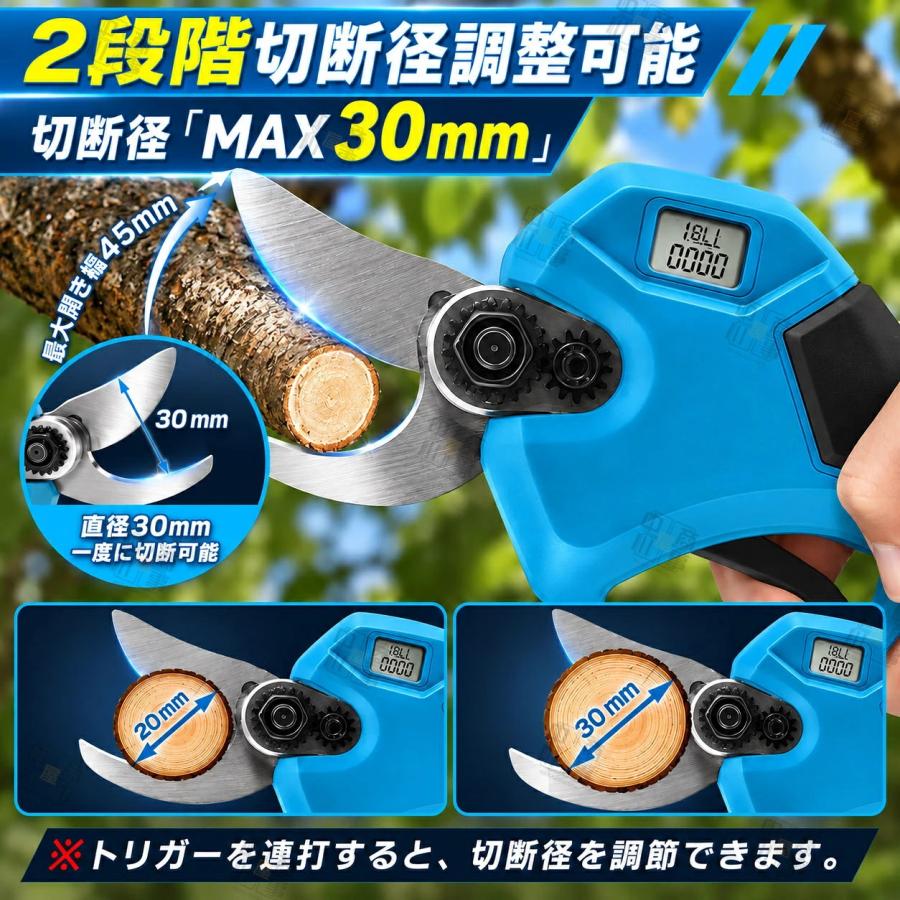 高枝 チェーンソー 高枝切り電動チェーンソー 電動ハサミ 充電式