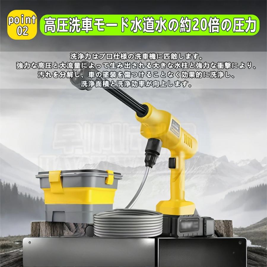 高圧洗浄機 コードレス 充電式 6.0MPa 洗浄機 高圧洗浄 タンク式 家庭