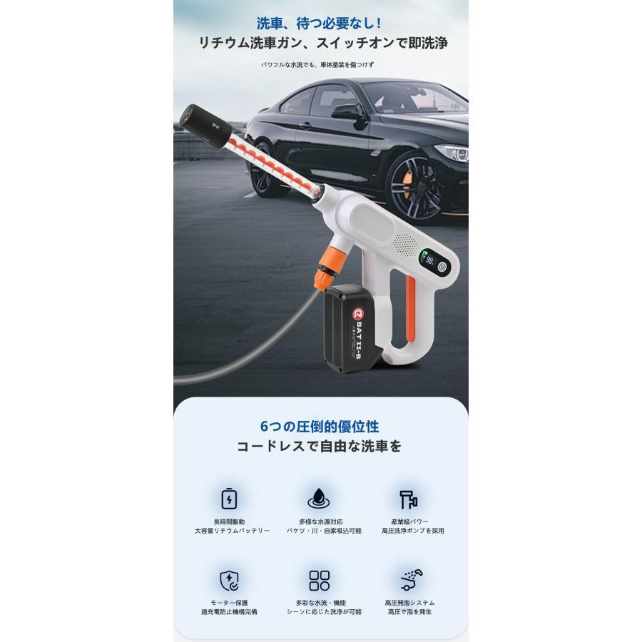 2026最新】高圧洗浄機 コードレス 充電式 小型 ブラシレスモータ搭載