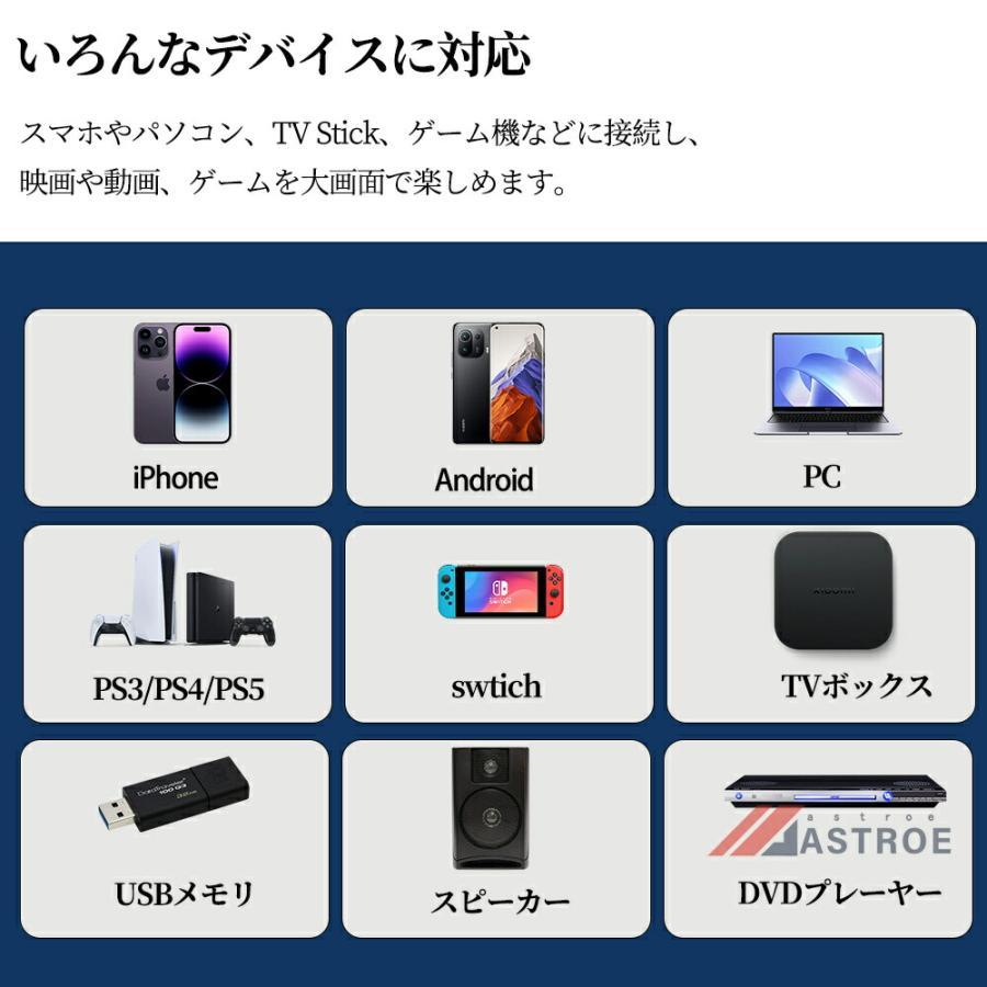 【2025新品！自動フォーカス】プロジェクター 天井投影 小型 家庭用 26000LM 高輝度 スマホと繋げる 1080P&4K対応 リモコン付き 自動台形補正 高画質 静音